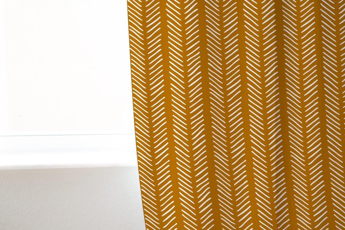 Buffalo Babe Herringbone Curtain Panel - Buffalo Babe, gender_boy, Theme_Boho