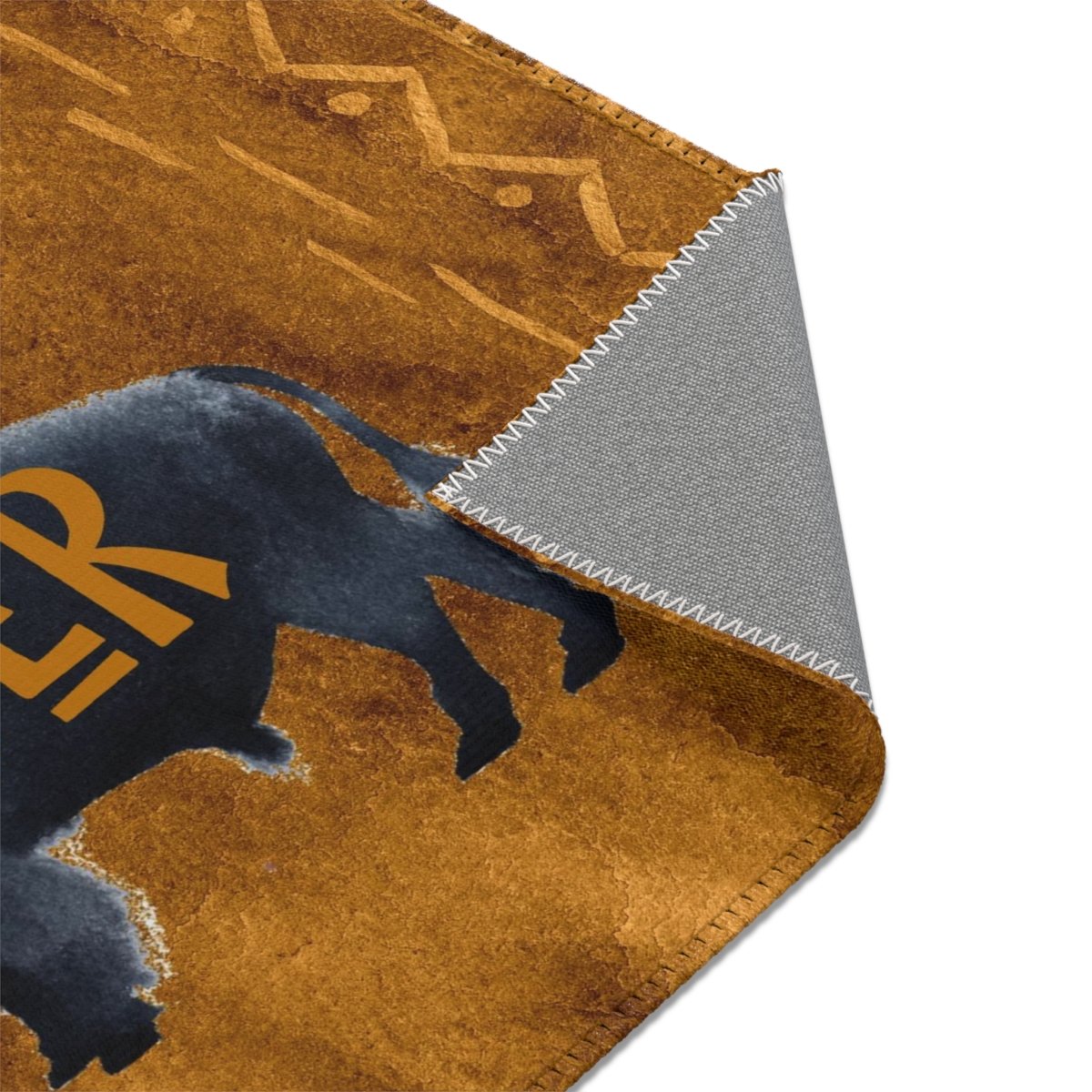 Buffalo Babe Personalized Nursery Rug - Buffalo Babe, gender_boy, text
