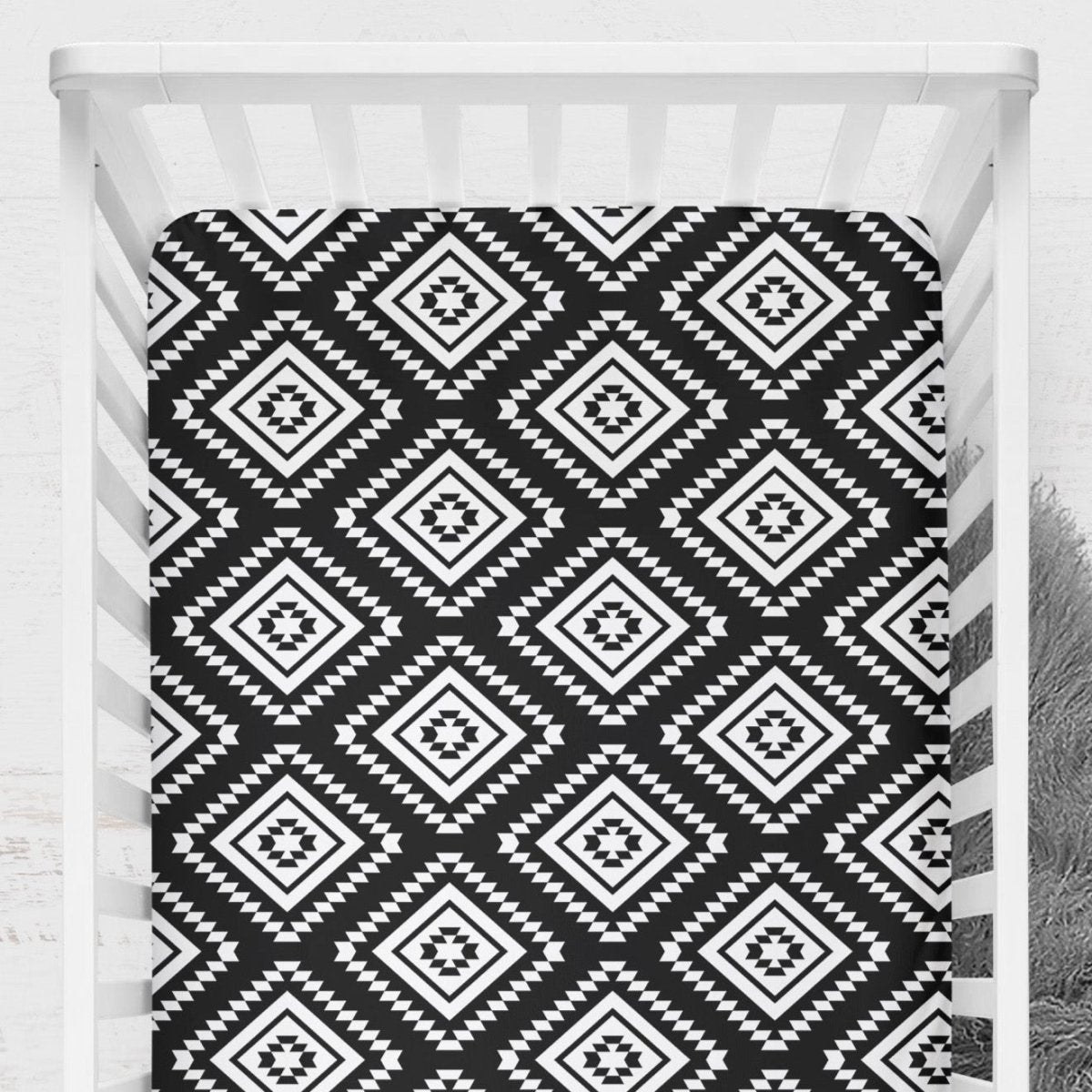 Buffalo Babe Tribal Crib Sheet - gender_boy, Theme_Boho, Theme_Southwestern