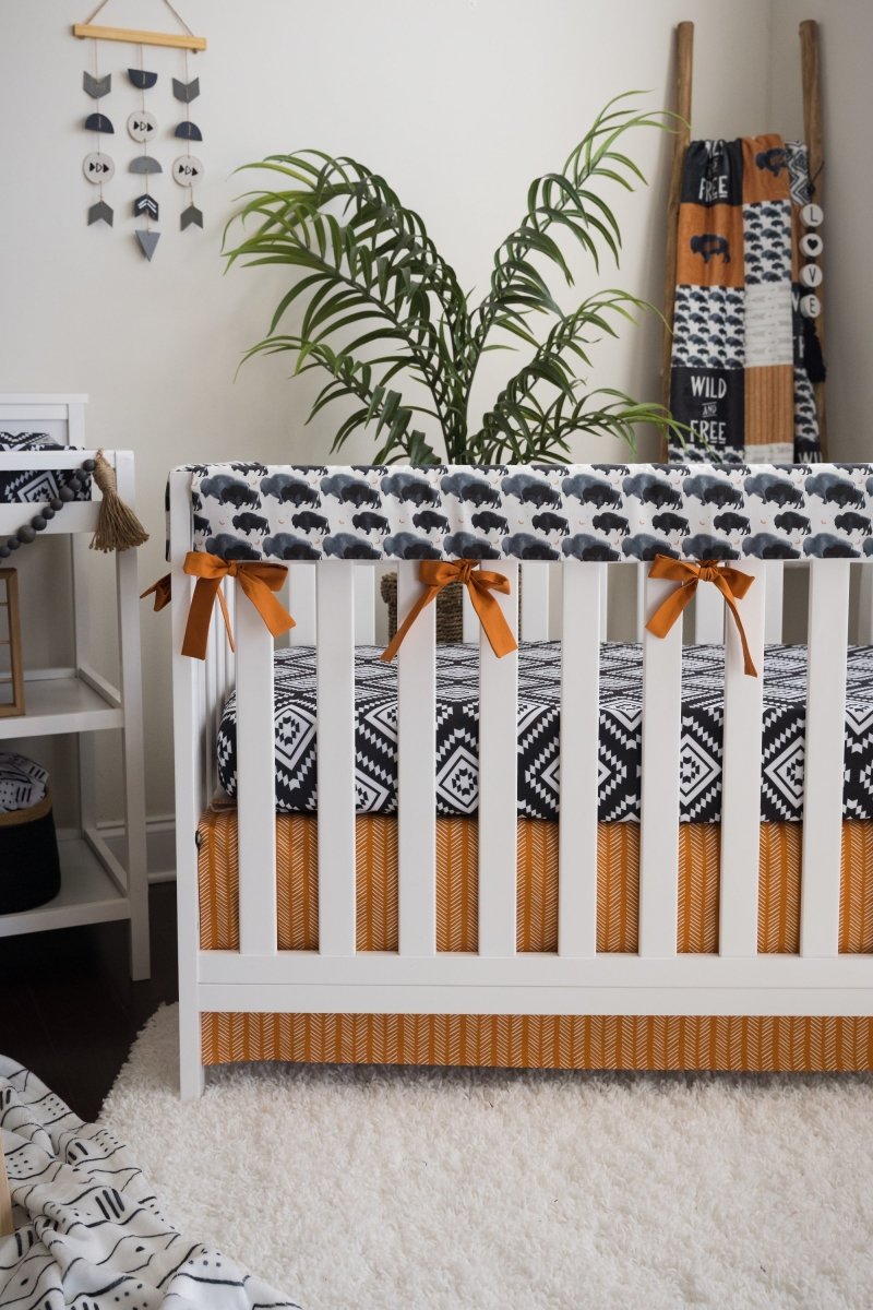 Buffalo Babe Crib Rail Guards - Buffalo Babe, gender_boy, Theme_Boho