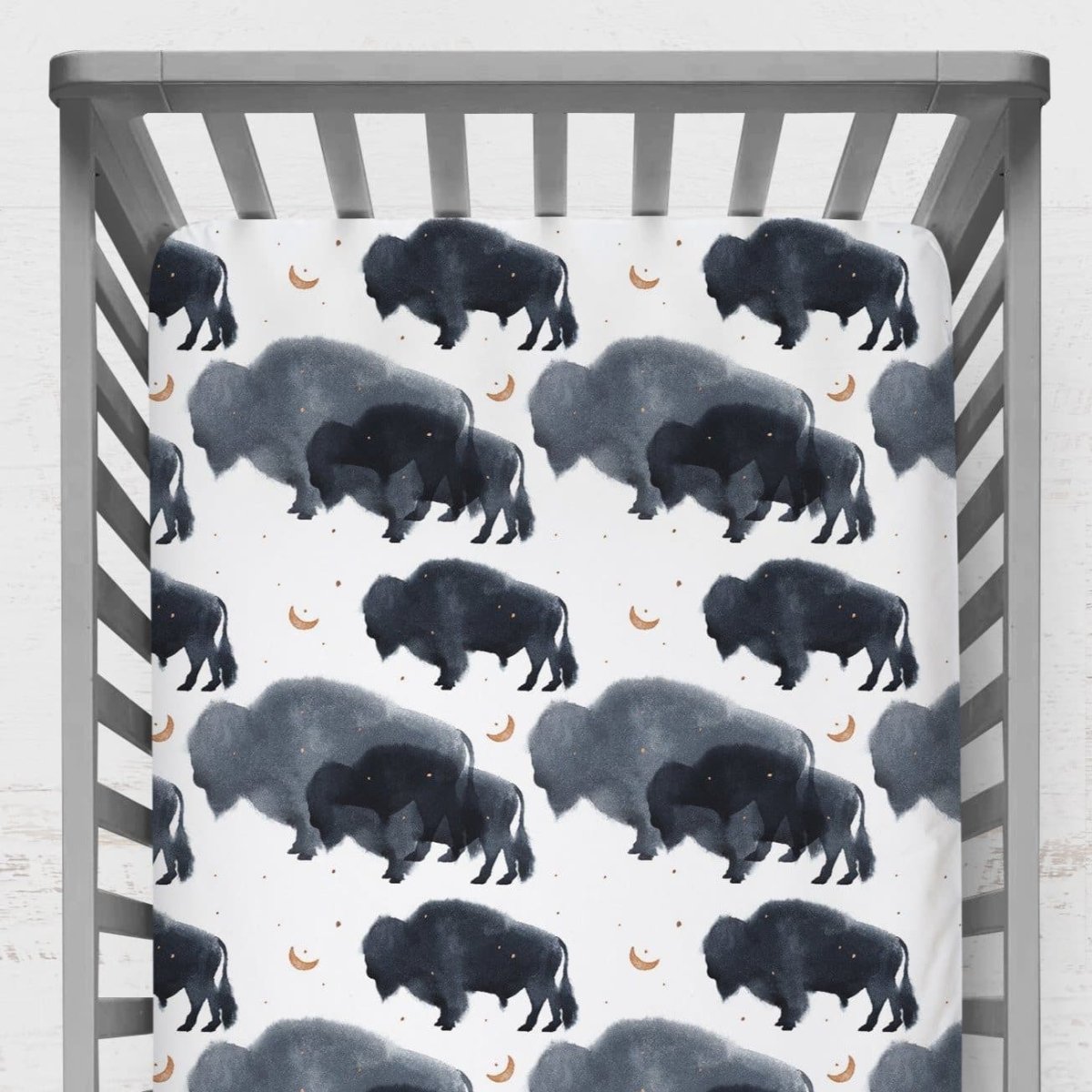 Buffalo Crib Sheet - gender_boy, Theme_Boho, Theme_Southwestern