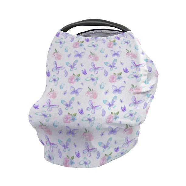 Butterfly Floral Car Seat Cover - Butterfly Floral, gender_girl, Theme_Butterfly