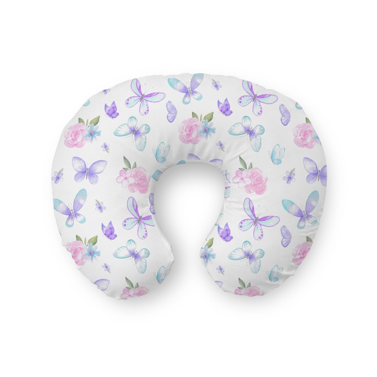 Butterfly Floral Nursing Pillow Cover - Butterfly Floral, gender_girl, Theme_Butterfly