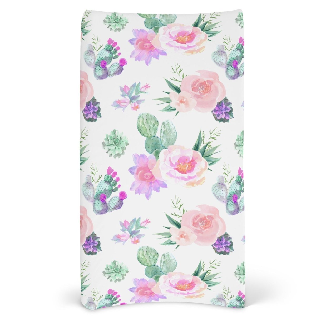 Cactus Floral Changing Pad Cover