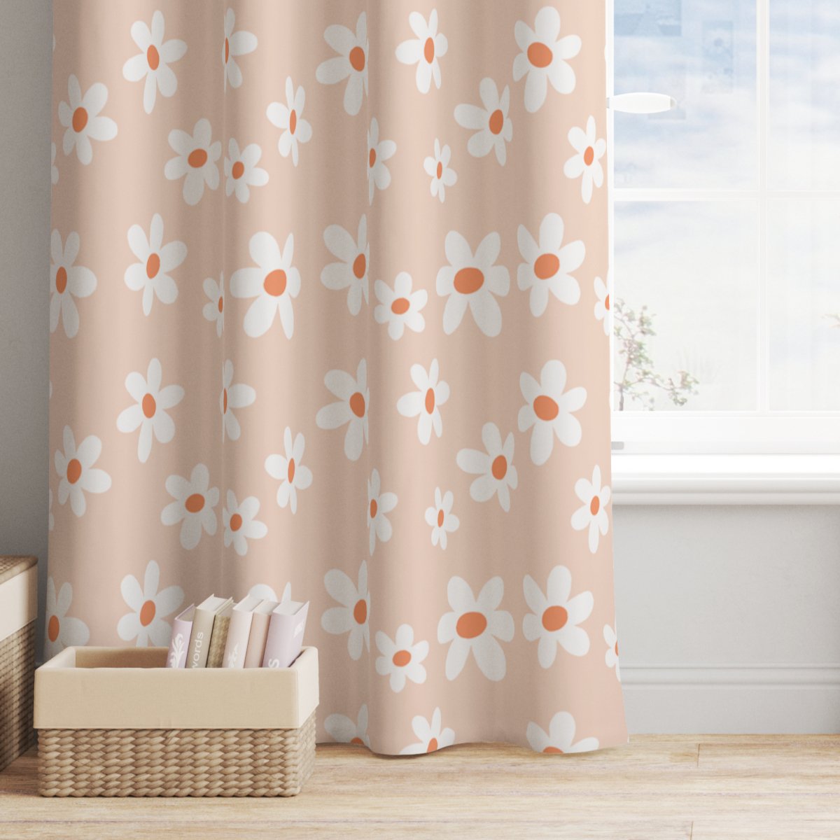 Daisy Curtain Panel - Daisy, gender_girl, Theme_Floral