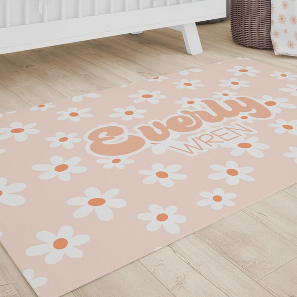 Daisy Personalized Nursery Rug - Daisy, gender_girl, text