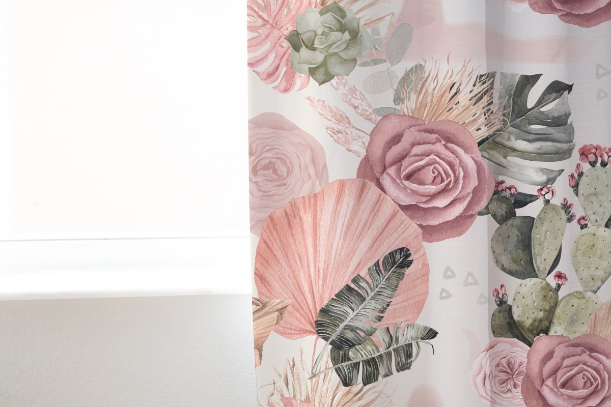Desert Rose Curtain Panel - Desert Rose, gender_girl, Theme_Boho