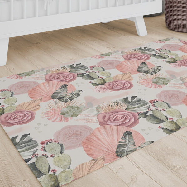 Desert Rose Nursery Rug - Desert Rose, gender_girl, Theme_Boho