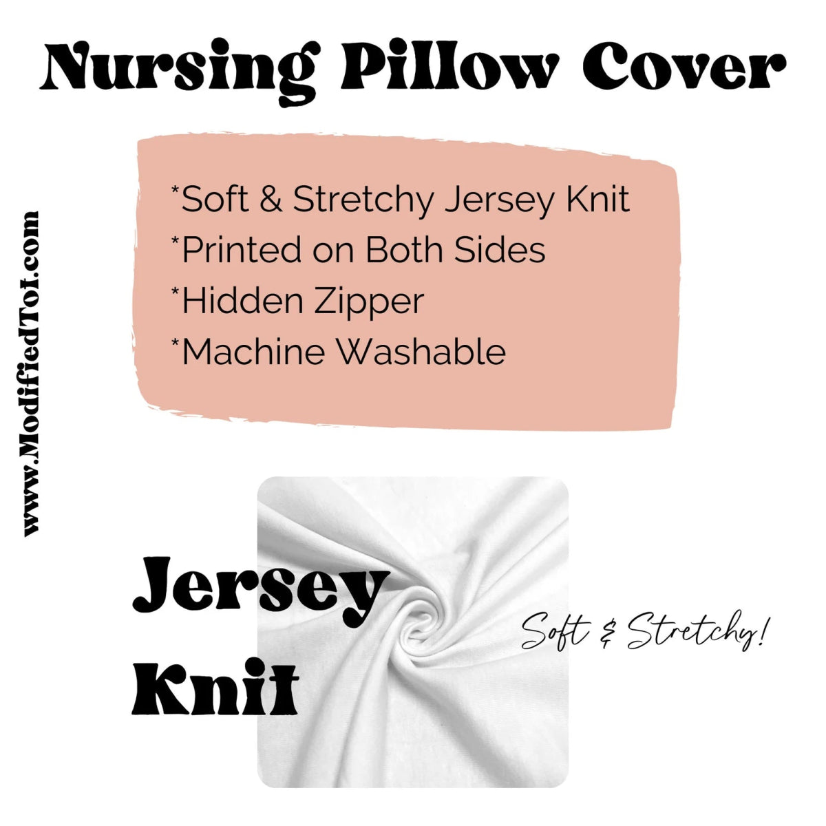 Desert Rose Nursing Pillow Cover - Desert Rose, gender_girl, Theme_Boho