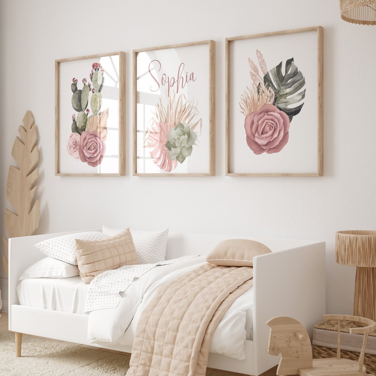 Desert Rose Personalized Nursery Art - Wall Art