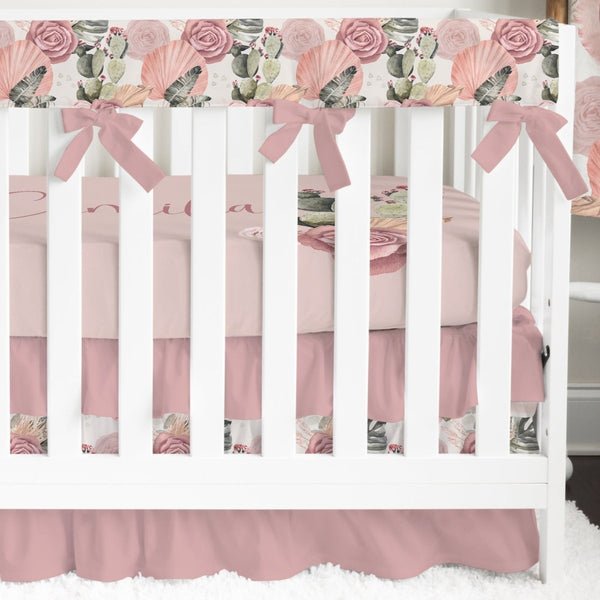 Desert Rose Ruffled Crib Bedding - Crib Bedding Sets