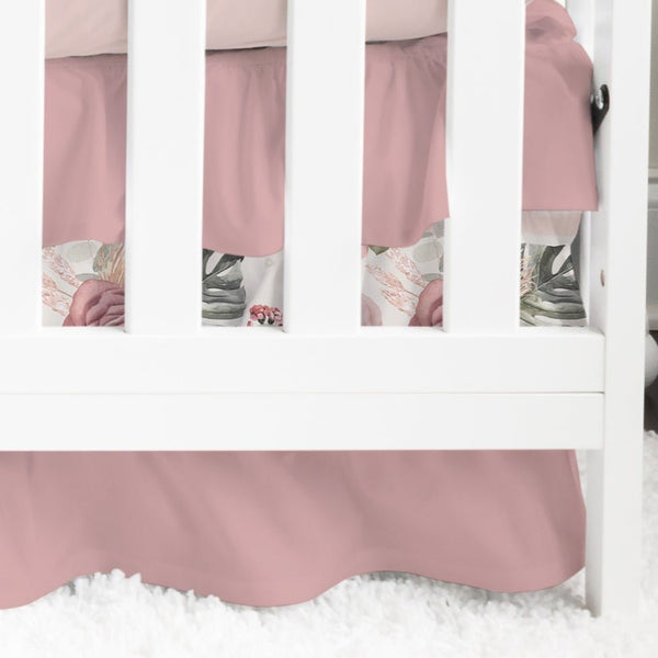Desert Rose Ruffled Crib Skirt - Crib Skirt