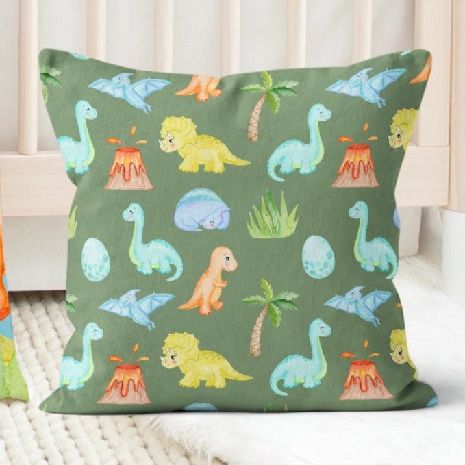 Dino Boy Throw Pillow - Dino Boy, gender_boy, Theme_Dinosaur