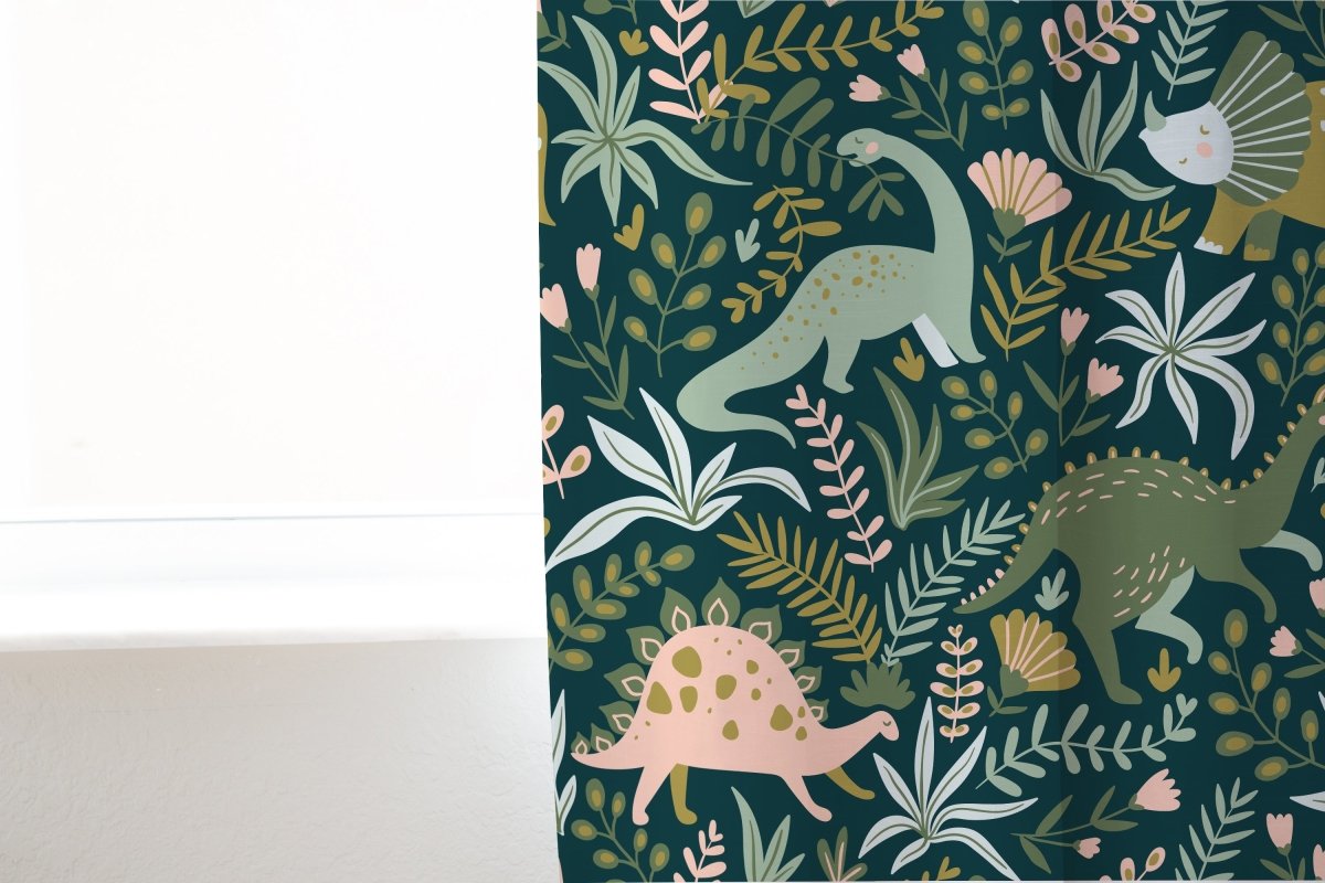 Dinosaur Garden Curtain Panel
