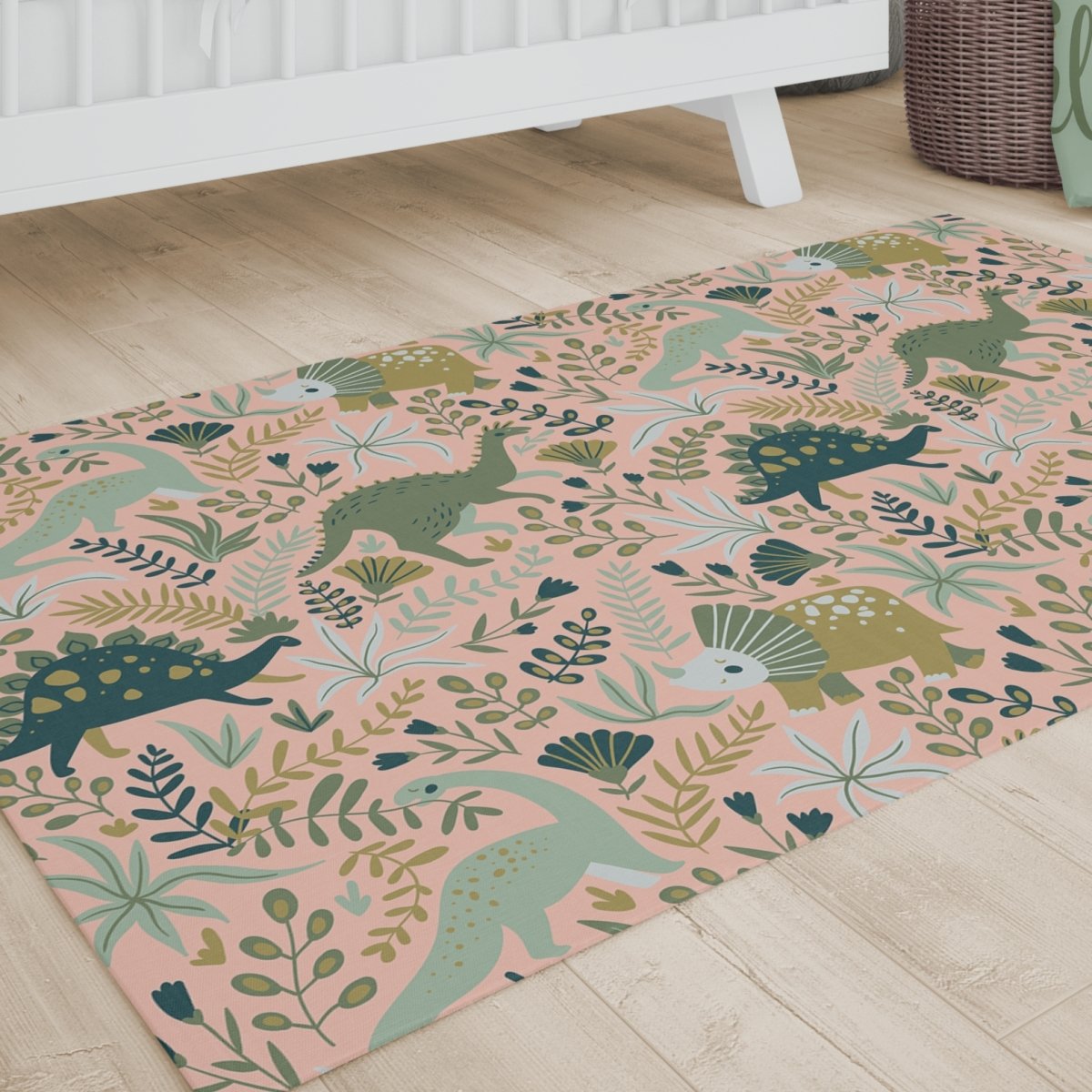 Dinosaur Garden Nursery Rug - Dinosaur Garden, gender_girl, Theme_Dinosaur