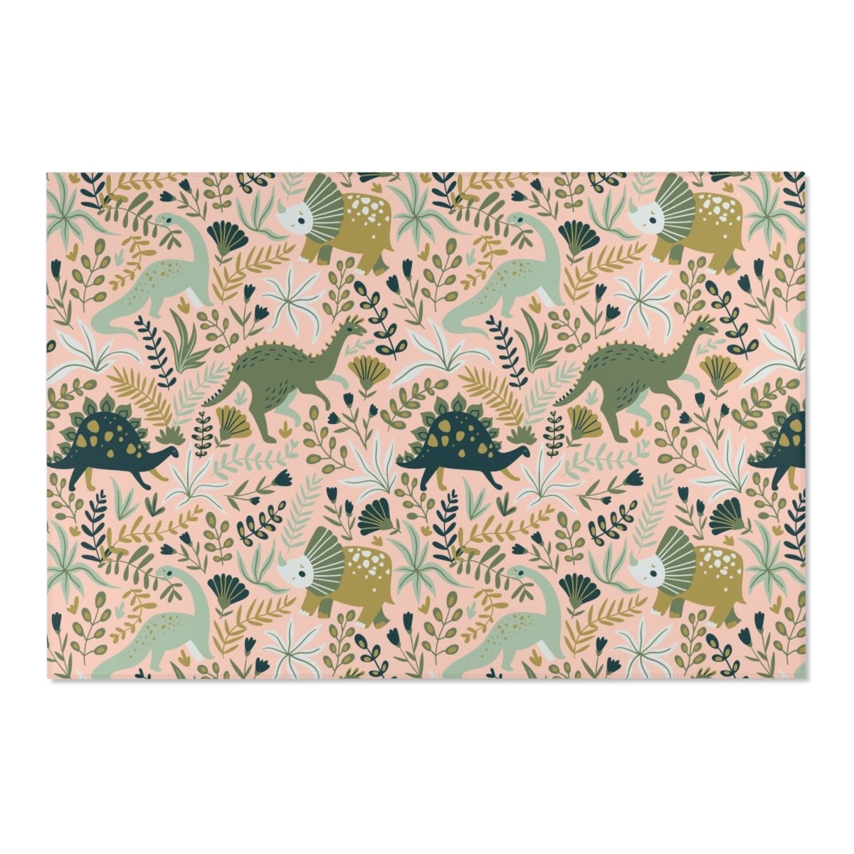 Dinosaur Garden Nursery Rug - Dinosaur Garden, gender_girl, Theme_Dinosaur