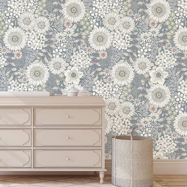 Ditzy Floral Peel & Stick Wallpaper - , ,