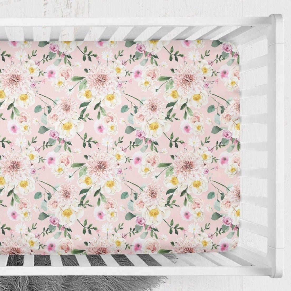 Farm Floral Calf Crib Bedding - Farm Floral, gender_girl, text