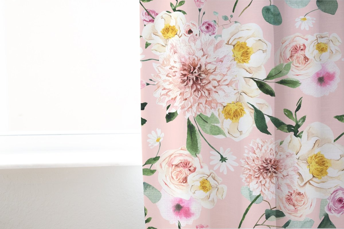 Farm Floral Curtain Panel - Farm Floral, gender_girl, Theme_Farm