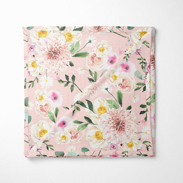 Farm Floral Muslin Blanket - Muslin Blanket