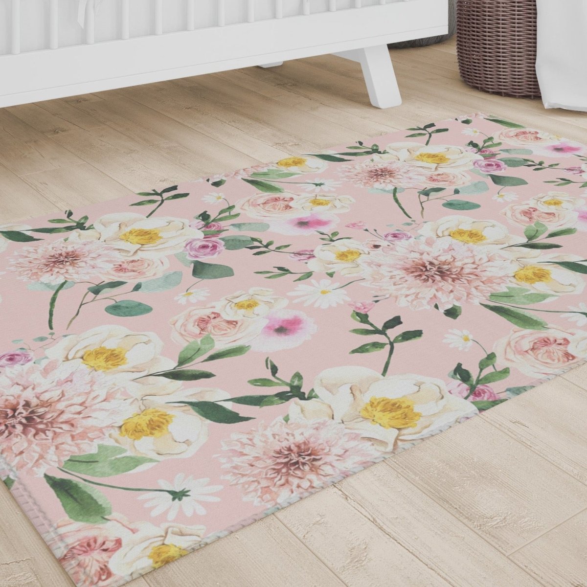 Farm Floral Nursery Rug - Farm Floral, gender_girl, Theme_Farm