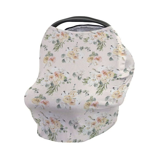 Farmhouse Floral Car Seat Cover - Farmhouse Floral, gender_girl, Theme_Farm