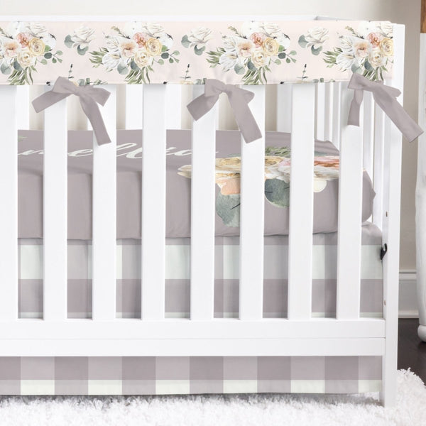 Farmhouse Floral Crib Bedding - Crib Bedding Sets