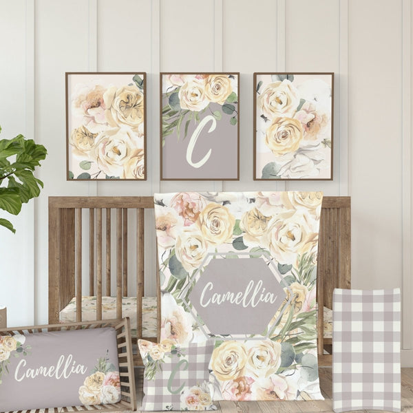 Farmhouse Floral Nursery Collection - Farmhouse Floral, gender_girl, text