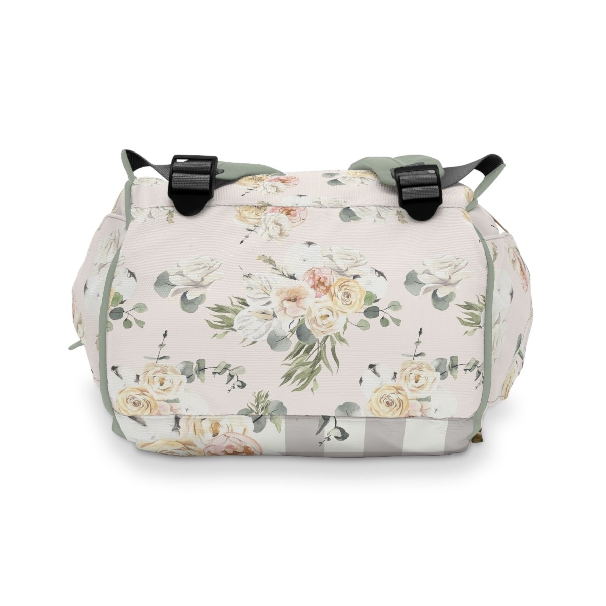 Farmhouse Floral Personalized Backpack Diaper Bag - Backpack