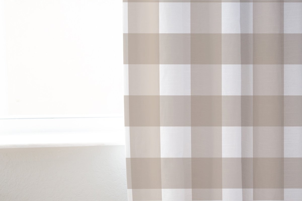 Farmhouse Plaid Curtain Panel - Farmhouse, gender_boy, gender_girl