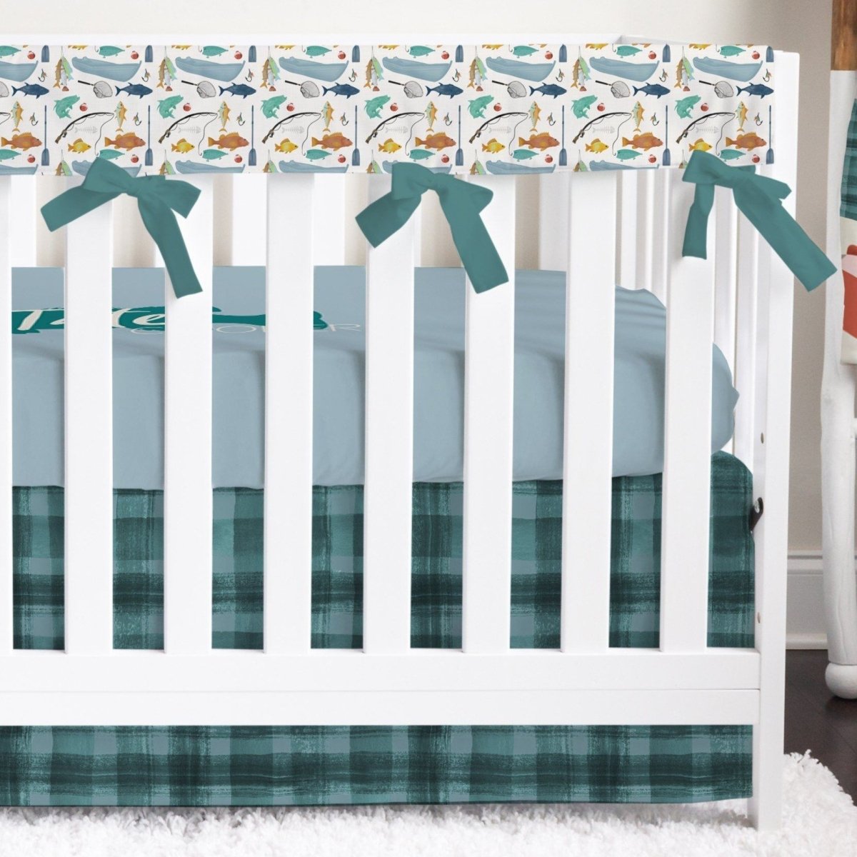 Fishing Time Crib Bedding - Fishing Time, gender_boy, text