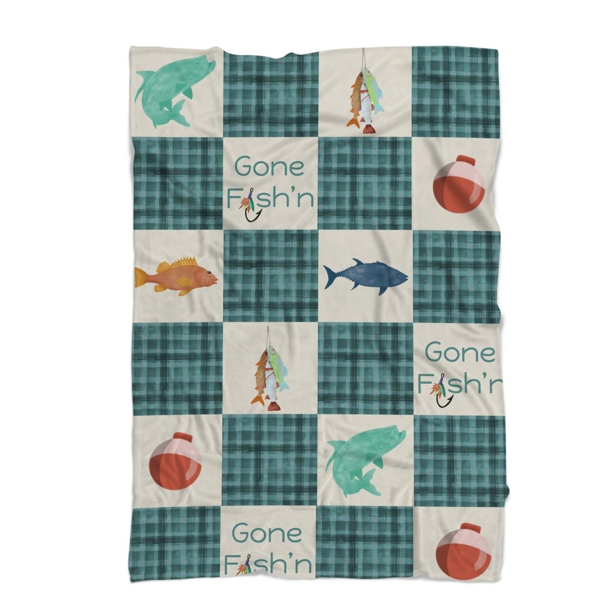 Fishing Time Crib Bedding - Fishing Time, gender_boy, text