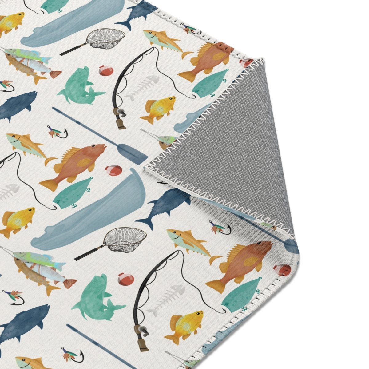 Fishing Time Nursery Rug - Fishing Time, gender_boy, Theme_Ocean