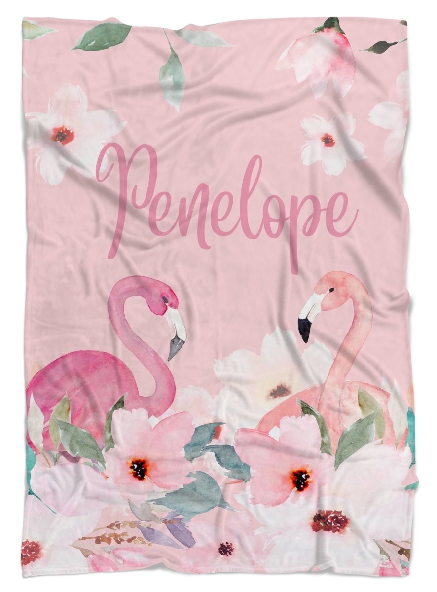 Flamingo Floral Crib Bedding - Flamingo Floral, gender_girl, text