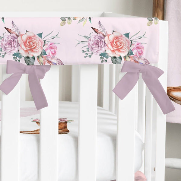 Floral Cowgirl Crib Rail Guards - Rail Guards
