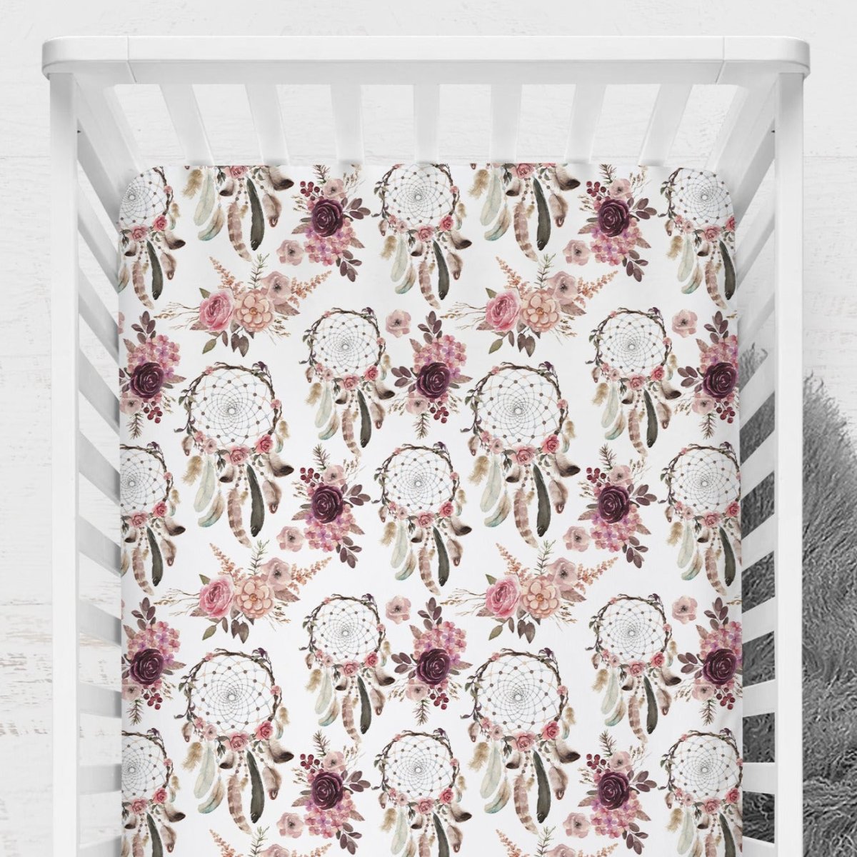 Floral Dreamcatcher Nursery Collection - Floral Dreamcatcher, gender_girl, text