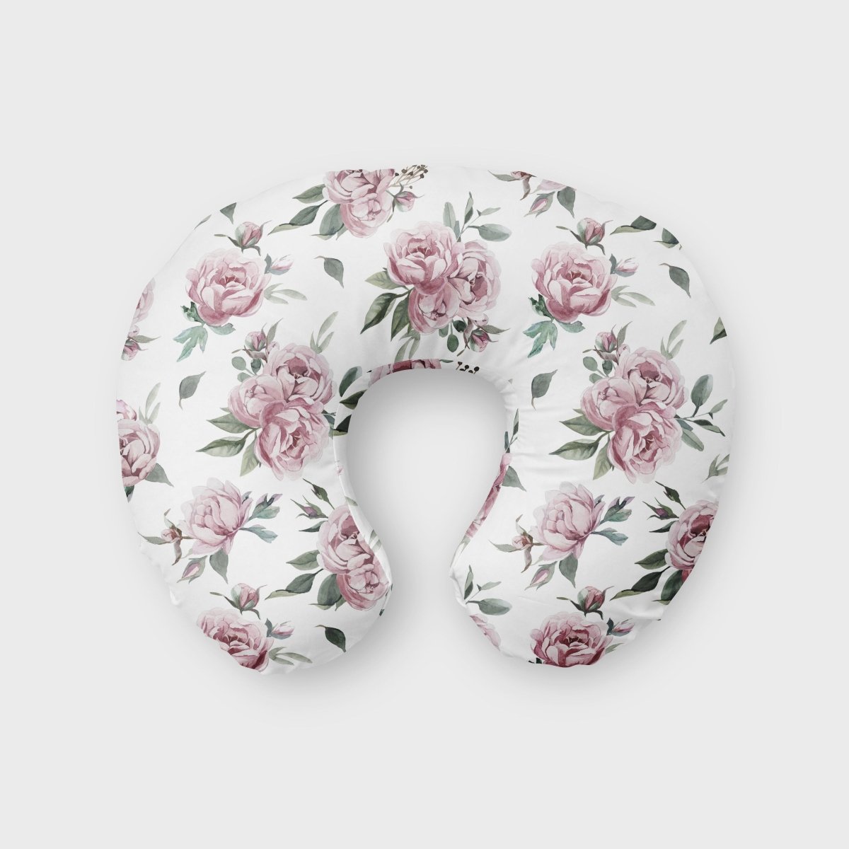 Floral Ele Nursing Pillow Cover - Floral Elephant, gender_girl, Theme_Floral