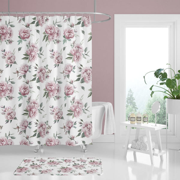 Floral Elephant Peony Bathroom Collection