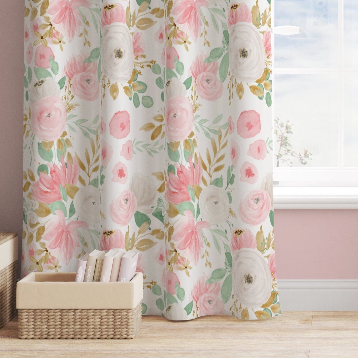 Floral Jungle Curtain Panel