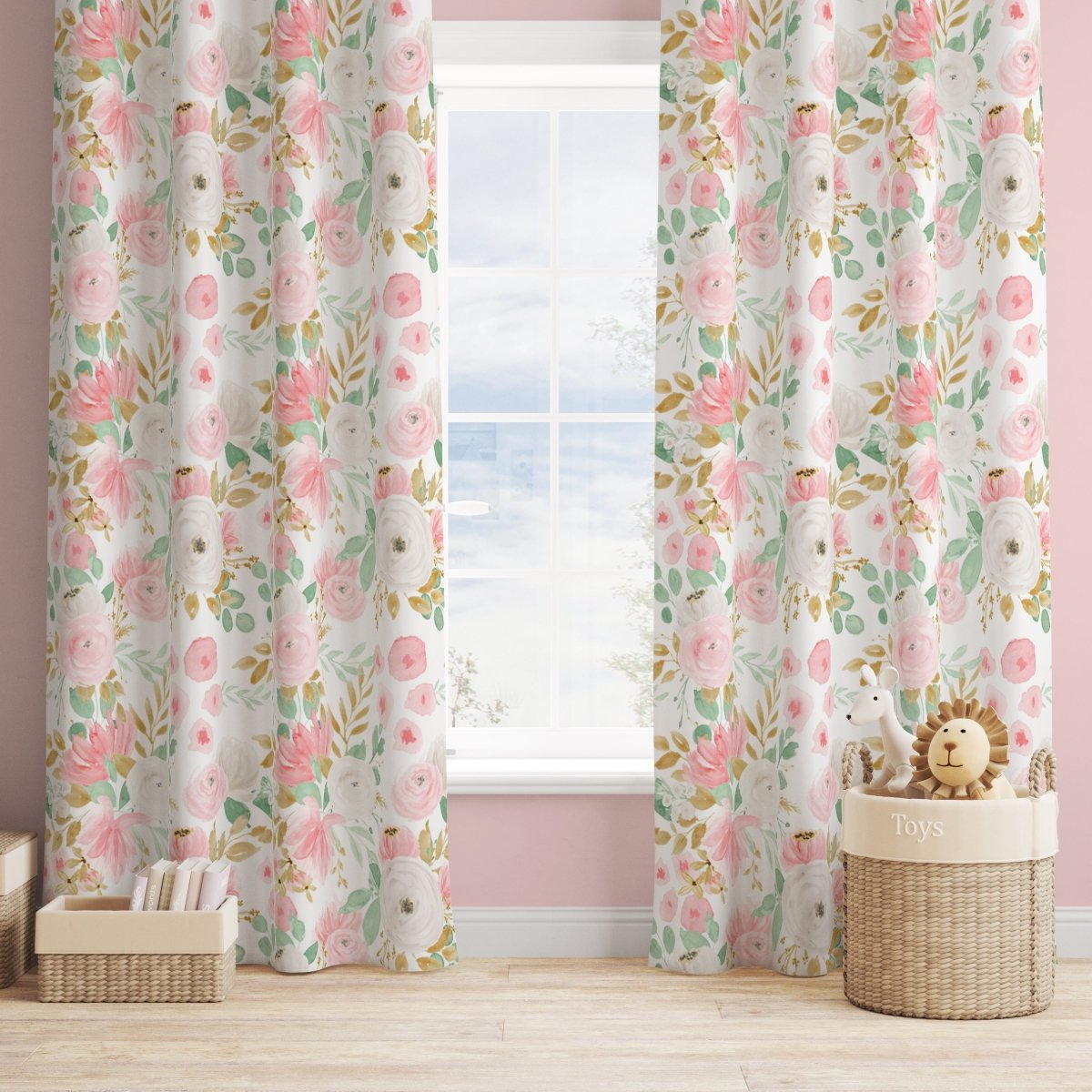Floral Jungle Curtain Panel