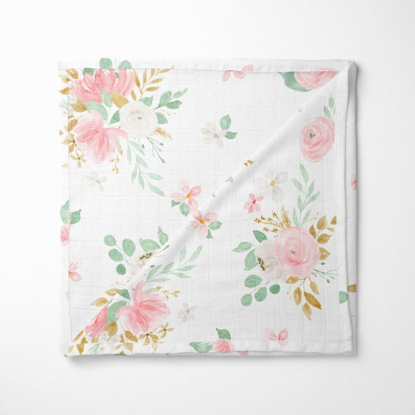 Floral Jungle Muslin Blanket - Floral Jungle, gender_girl, Theme_Floral