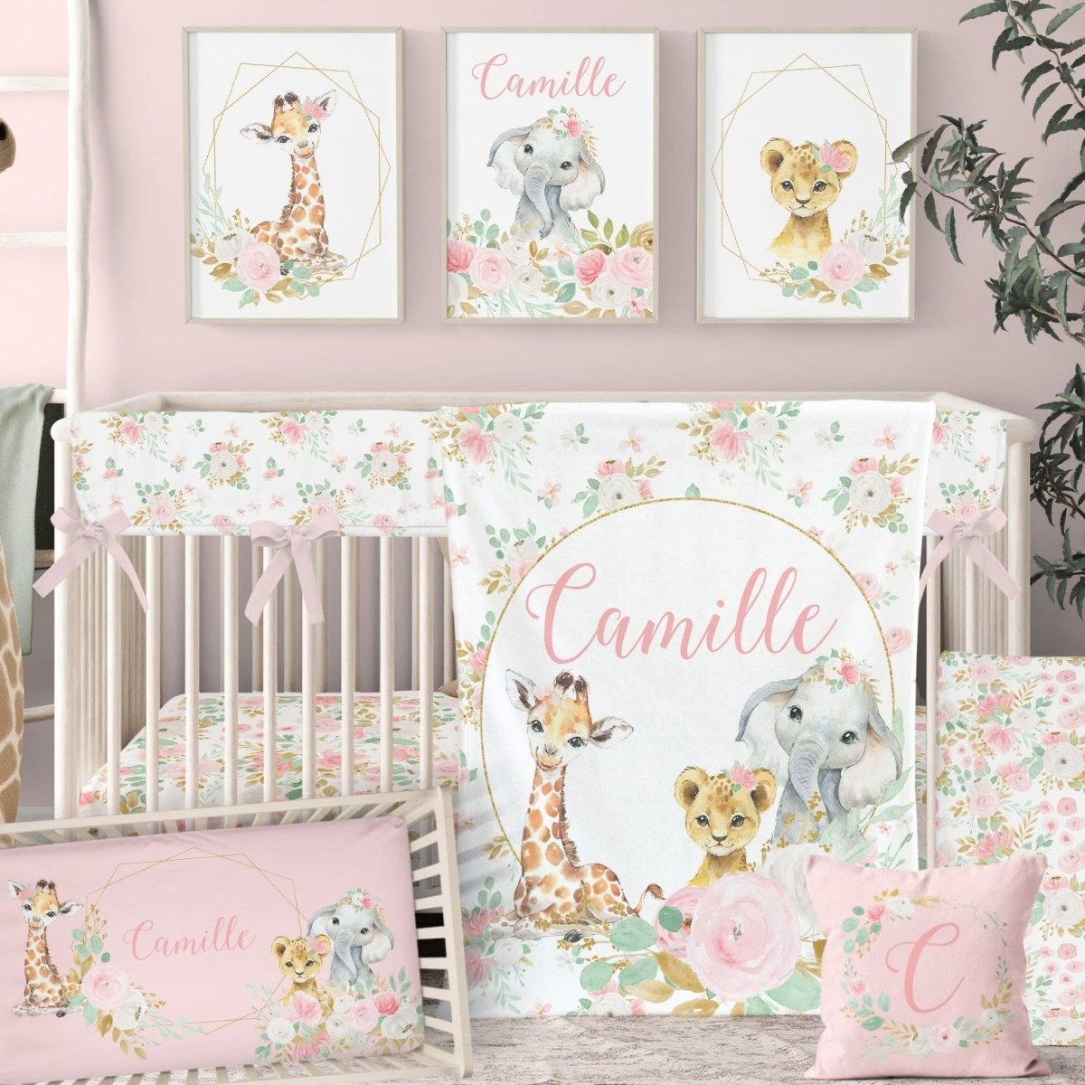 Floral Jungle Nursery Collection - Floral Jungle, gender_girl, text