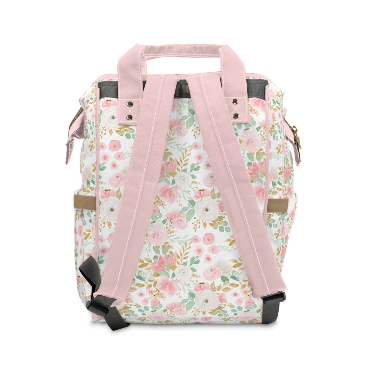 Floral Jungle Personalized Backpack Diaper Bag - Floral Jungle, gender_girl, text