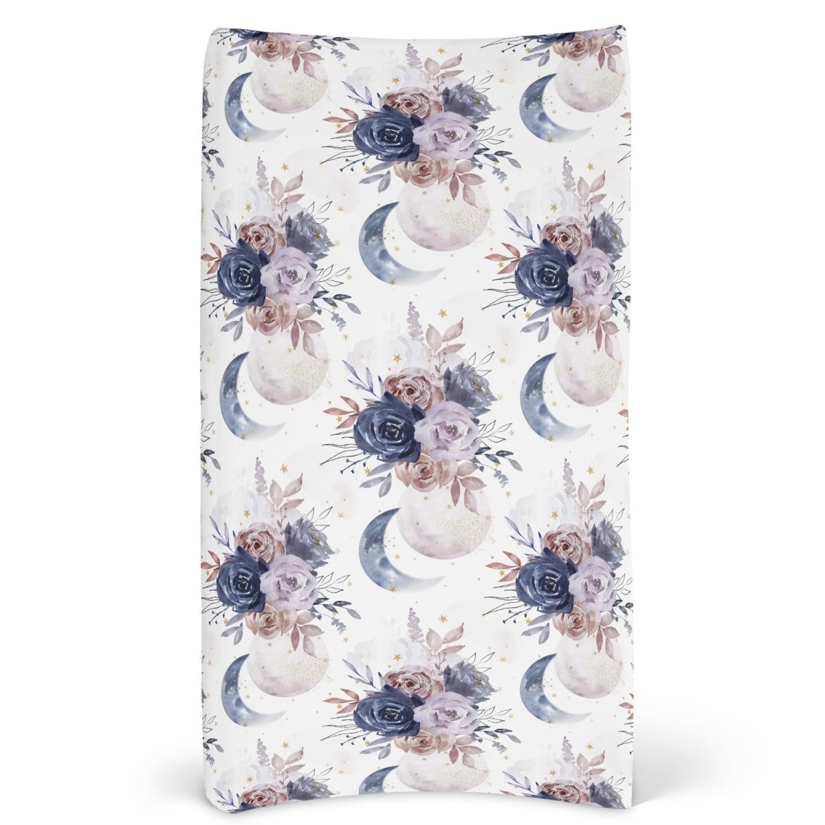 Floral Moon Changing Pad Cover - Floral Moon, gender_girl, Theme_Boho