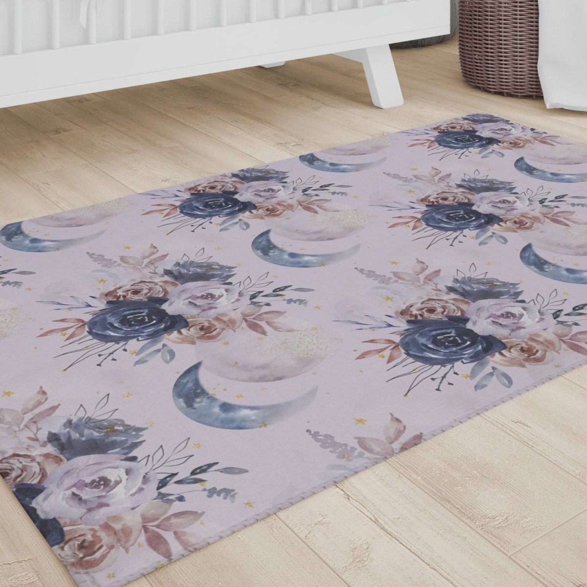 Floral Moon Nursery Rug - Floral Moon, gender_girl, Theme_Boho