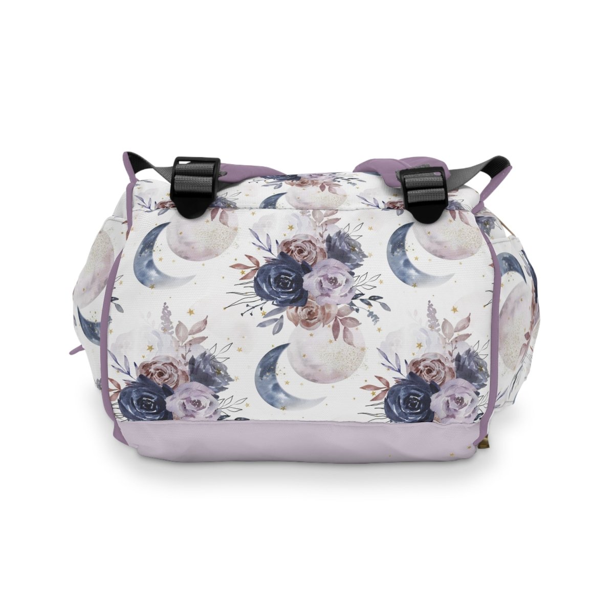 Floral Moon Personalized Backpack Diaper Bag - Floral Moon, gender_girl, text