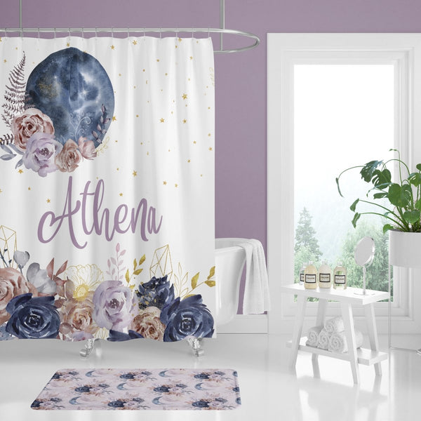 Floral Moon Personalized Bathroom Collection - Floral Moon, gender_girl, text