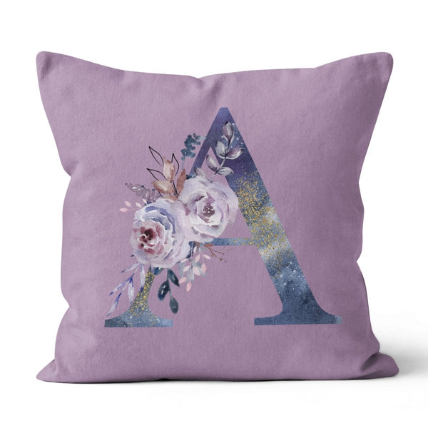 Floral Moon Personalized Throw Pillow - Floral Moon, gender_girl, text
