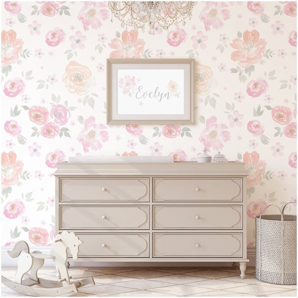 French Floral Peel & Stick Wallpaper