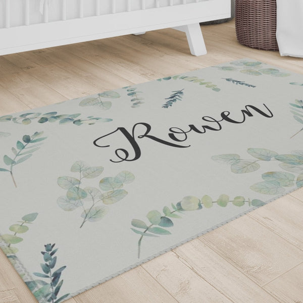 Going Green Personalized Nursery Rug - gender_boy, gender_girl, gender_neutral